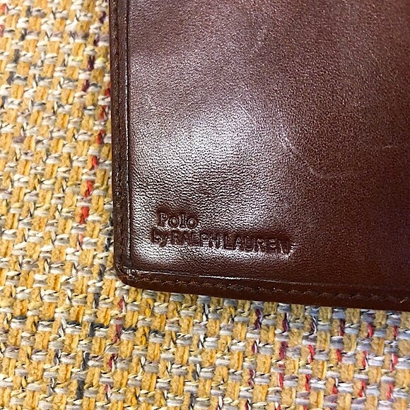 RALPH LAUREN Brown Green Tartan Plaid Multi Billfold Coin Long Bifold Wallet - Picture 10 of 17